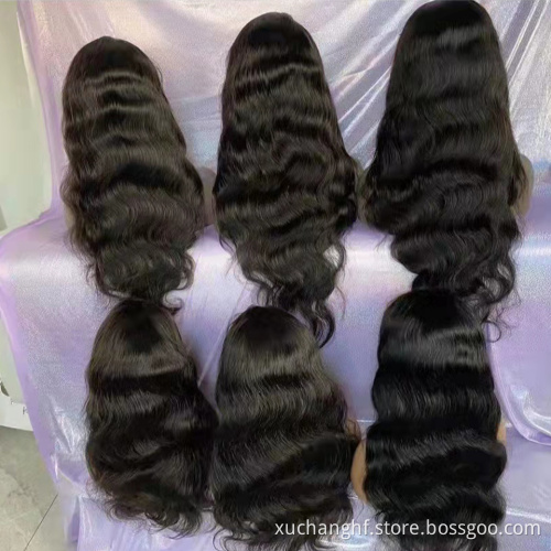 Transparent 100% Brazilian Hair HD Lace Front Wig,360 Lace Closure Raw Human Hair Wig, Natural Human Hair Wigs For Black Women